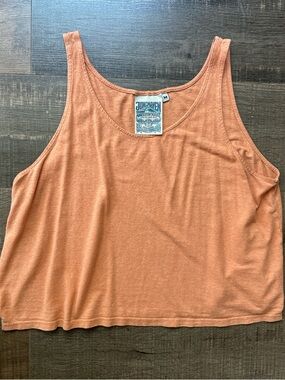 Jungmaven Women's Cropped Tank Top in Orange